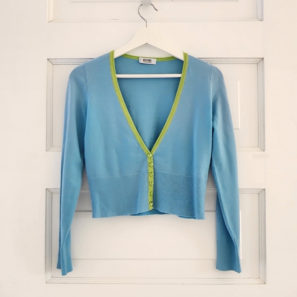 Moschino Cheap and Chic Wool Cardigan Sweater size Medium EUC 👌